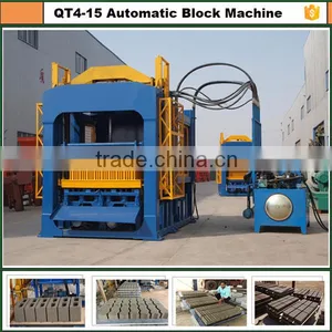 Automatic Brick Production Line QT4-15C Hydraulic Concrete Brick Making Machine thumbnail-1