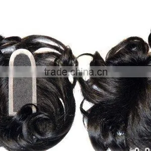 Women / Men Closures - Human Hair Weave Closure- Hand Made thumbnail-1