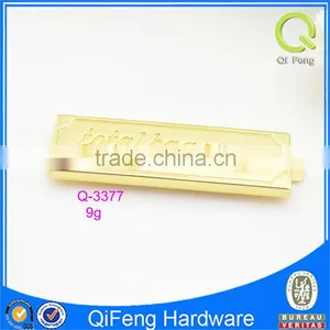 Rectangle Shape Logo Metal Tag Engraved Logo Metal Tag Silk Screen Logo Q-3377 thumbnail-1
