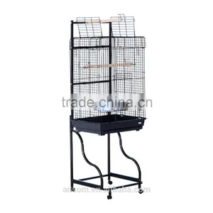 Pawhut 58" Bird Cage - Black thumbnail-2