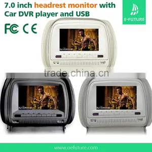 Touch Screen 7" HD Digital Screen Car Headrest Monitor + DVD/USB/SD Player thumbnail-6