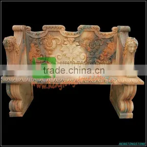 Hand Carved Memorial Marble Bench thumbnail-1