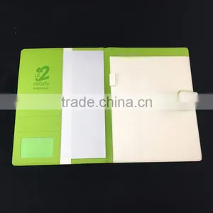 Leather Folder for Interview With Custom Logo Embossing 2 Hole Display Folder thumbnail-2