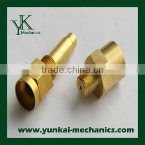 High Quality Cnc Machining Brass Parts Custom Precision Brass Pipe Fittings thumbnail-1