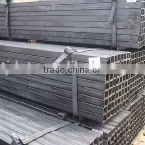 Black Cold-rolled Square Steel Pipe/tube, Structural Pipe/building Material thumbnail-2