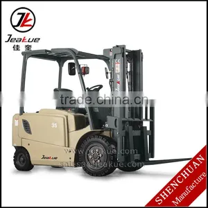 2016 Jeakue FB35 3.5 Ton Electric Forklift AC Motor thumbnail-1