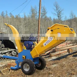 High Efficient 15HP Gasoline Mini Wood Chipper Machine thumbnail-5