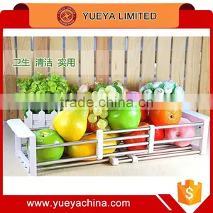 Kitchen Stainless Steel Sink Vegetable Storage Strainer Drain Basket thumbnail-2