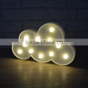 Promotion Gift White Cloud 11LED Home Room Wall Decoration Hanger Kids Children Baby Night Light thumbnail-2