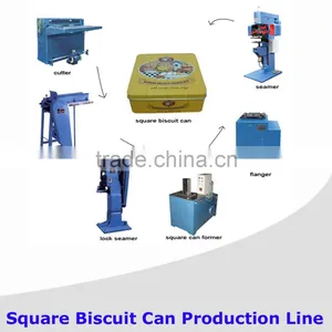 Semi-automatic Rectangular /Square Biscuit Can Making Machine Line thumbnail-1