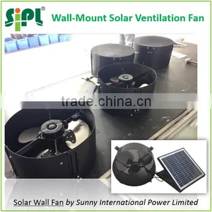 SUNNY FAN 12 Inch 12 Watt Wall Mounted Solar Industrial Air Exhaust Fan thumbnail-1