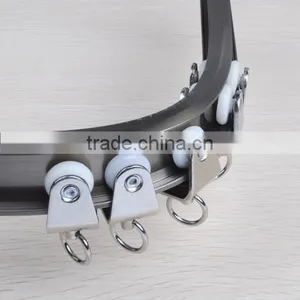 Hot Sale High Quality Home Decoration Aluminum Curving Curtain Rail thumbnail-1
