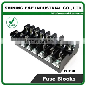 FS-018B Panel Mounted Midget Type 600V 8 Pole 6x30 10A Fuse Holder thumbnail-3