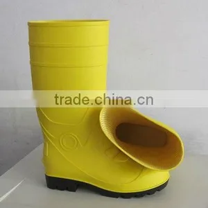 Water Resistant Yellow Cheap Price PVC Rain Boot, Safety PVC Rain Boot thumbnail-2
