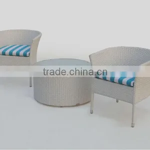 Cozy Wicker Furniture Coffee Shop Table and Chairs for Sale thumbnail-2