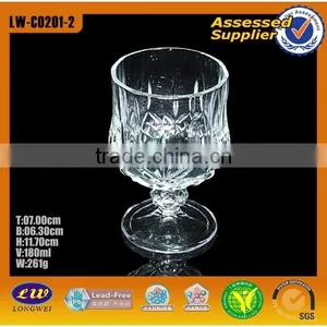 Wholesale Carved Clear Custom Wine Glass Cup thumbnail-1