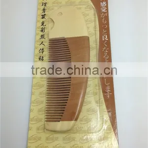 100%Nature Peach Wooden Combs 14.5*4.7 thumbnail-1