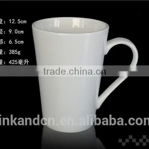 300ml Porcelain Promotion Mug With Handle White Drinking Mug With Handle thumbnail-4