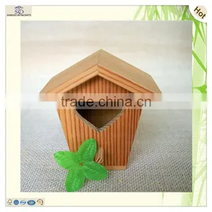 Carved Heart Tree Decoration Wooden Bird House Cages thumbnail-5