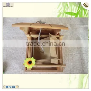 Solid String Hanging Craft Bird House Carrier Cage thumbnail-6