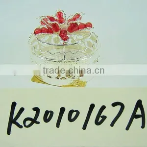Silver Metal Decorative Gift Packing Box for Holiday Use thumbnail-1