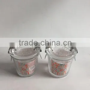 Strawberry Pattern Wholesale 115 ml Small Transparent Glass Bowl With Clip Lid,glassware thumbnail-3