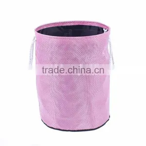 HOT SALE! Cotton Rope Hand Solid Laundry Basket Foldable With Teslin Waterproof thumbnail-1