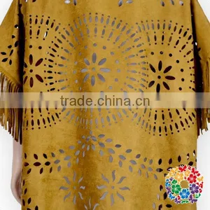 Fashionable Design Fuax Fur Shawl Baby Girl Shawl Suede Leather Shawl thumbnail-4