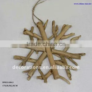 Wood Christmas Snowflake thumbnail-1