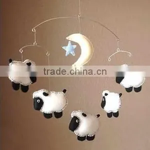 Express Hot Sale High Quality New Products Wholesale Handmade Felt Sheep Shaped Hanging Ceiling Decoration thumbnail-1