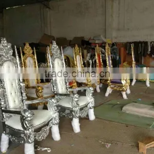 Hot Sales PU Leather Throne Chairs Wedding Decoration For Bride and Groom thumbnail-4