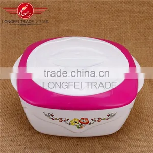 Household 3pcs Plastic Casing /stainless Steel Heat Preservation Lunch Box/ Food Warmer thumbnail-3