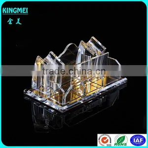 Customized V Shape Acrylic Microphone Display Stand Holder thumbnail-3