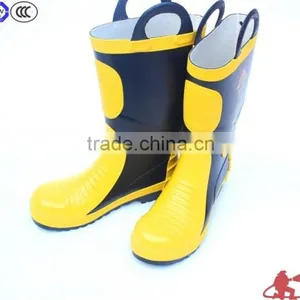 Cow Leather Fire Rescue Boots With CE Certificate thumbnail-3