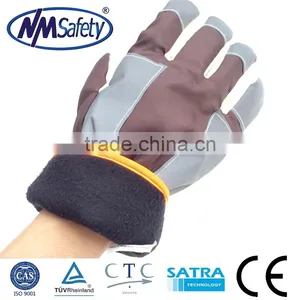 NMSAFETY Brown Polar Liner Ski Glove/heavy Duty Winter Work Gloves/safe Work Gloves thumbnail-1