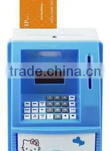 2015 Hot Sale Mini Children Plastic Voice ATM Saving Bank Toys From ICTI Dongguan Manufacturer thumbnail-1