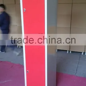 Singe Side Two- Door Metal Locker With One Shelf in Red thumbnail-2