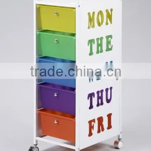 Storage Colorful Drawer Trolley With Wheels thumbnail-1
