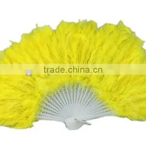 Colorful Hand Party Feather Fan thumbnail-1