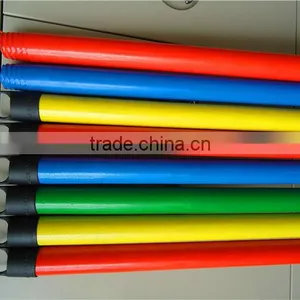 Flexible PVC Coated Wooden Mop Handle Stick thumbnail-1