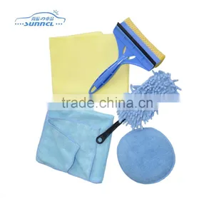 6pcs Travel Car Cleaning Brush Kit , Car Washing Bag thumbnail-1