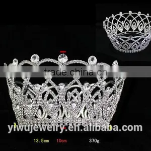 2015New Large Beauty Queen Crowns for Dancing Party Wedding Tiaras thumbnail-2