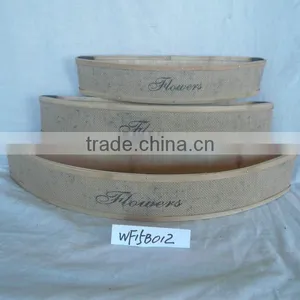 Triangle Decorative Wooden Flower Pots Garden Decorations thumbnail-3
