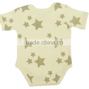 Organic Latest Design Soft and Comfortable Baby Body Suits and Organic Cotton Printed Short Sleeve Baby Body Suits thumbnail-2