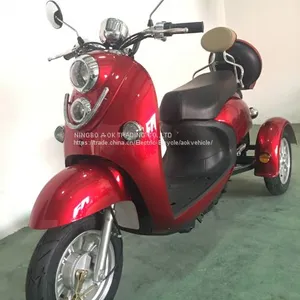 48V500W Electric Tricycle for Disabled People, 3 Wheel Electric Scooter Trike With Reverse Gear thumbnail-2