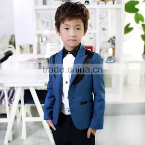 Blue and Black Color Matching Suit thumbnail-1