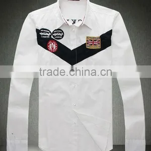 100% Cotton Long Sleeves Customize Team Racing Shirt for Men thumbnail-1