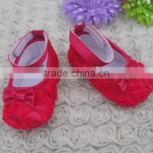 Wholesale Baby Rosette Shoes Cute Newborn Baby Shoes in Bulk Baby First Walker Shoes thumbnail-1
