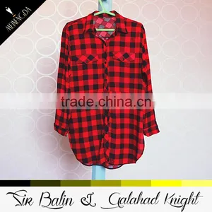 China YiWu Garment Factory Direct Supply Latest Casual Shirt Designs for Women With Competitive Price thumbnail-2