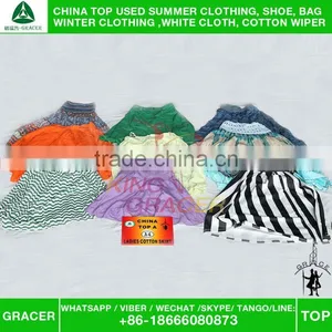 Factory High End Africa Style Girl Cotton Skirt Used Clothing. Cheap Used Clothes thumbnail-1